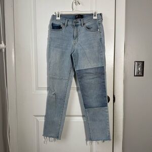 Gap Patchwork Girlfriend Jeans